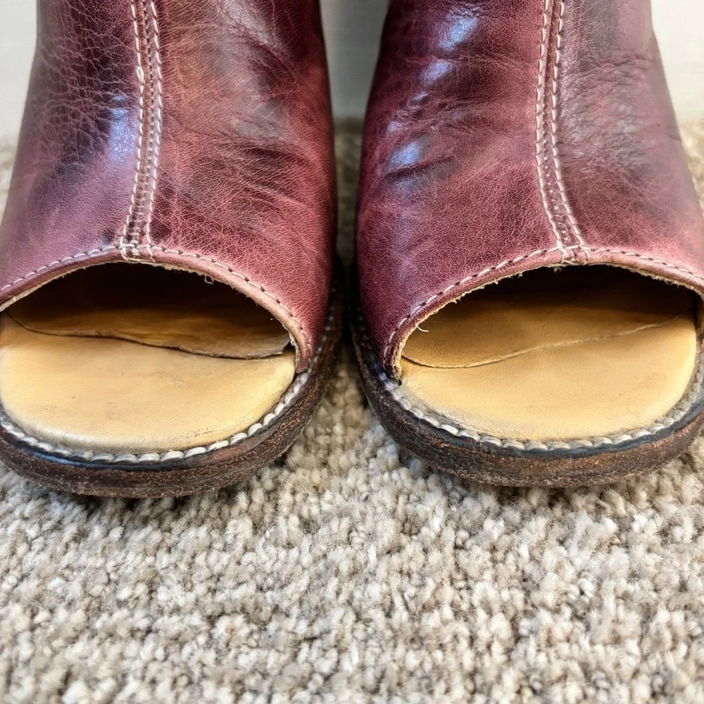 Bed|Stu Onset Bootie Womens Size 8.5 Burgundy - Picture 3 of 12